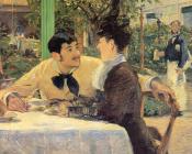 爱德华 马奈 : Chez Le Pere Lathuile( At Le Pere Lathuile)